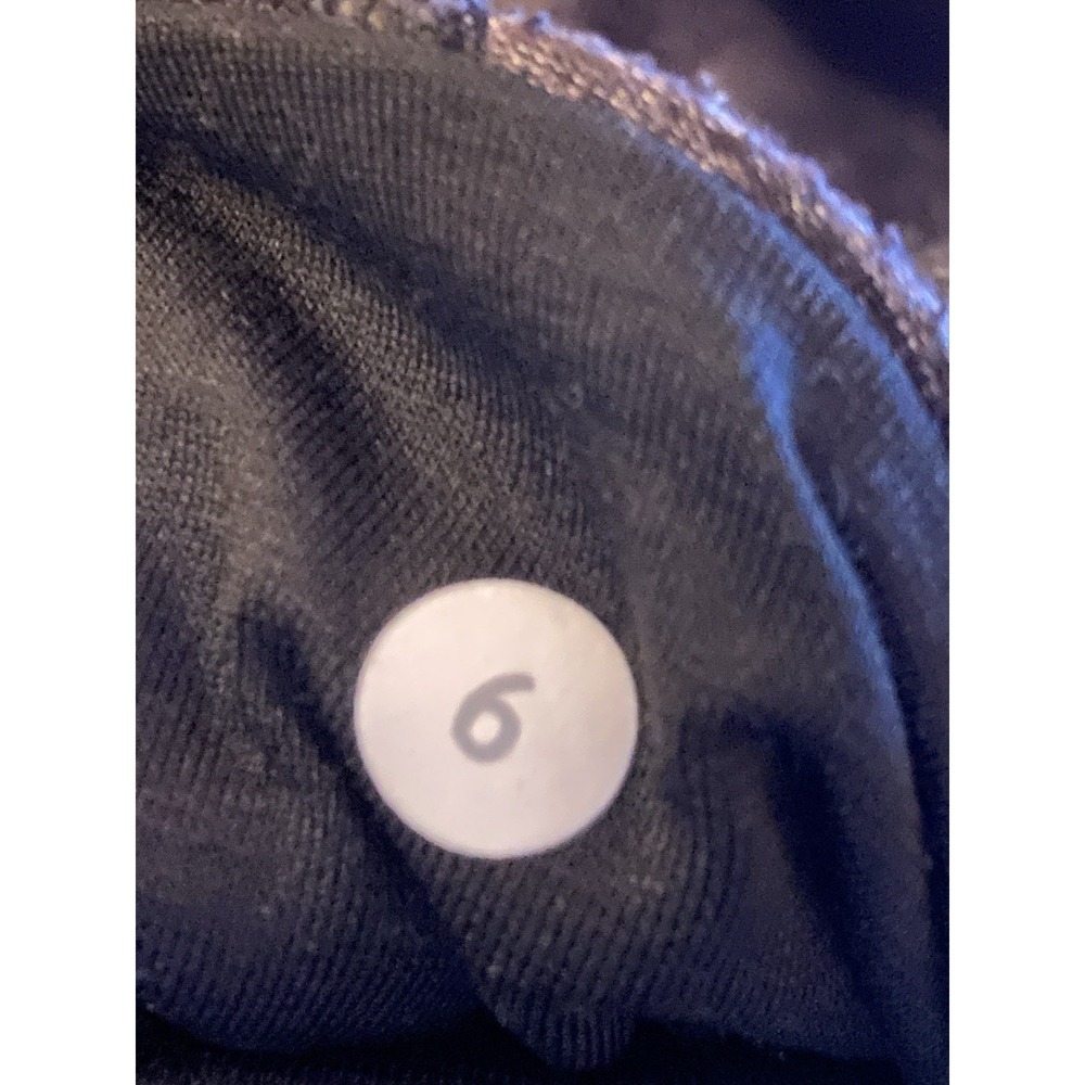 Lululemon Womens Wunder Under 21" Crop Heathered Herringbone Gray Black Sz 6 - Picture 3 of 4